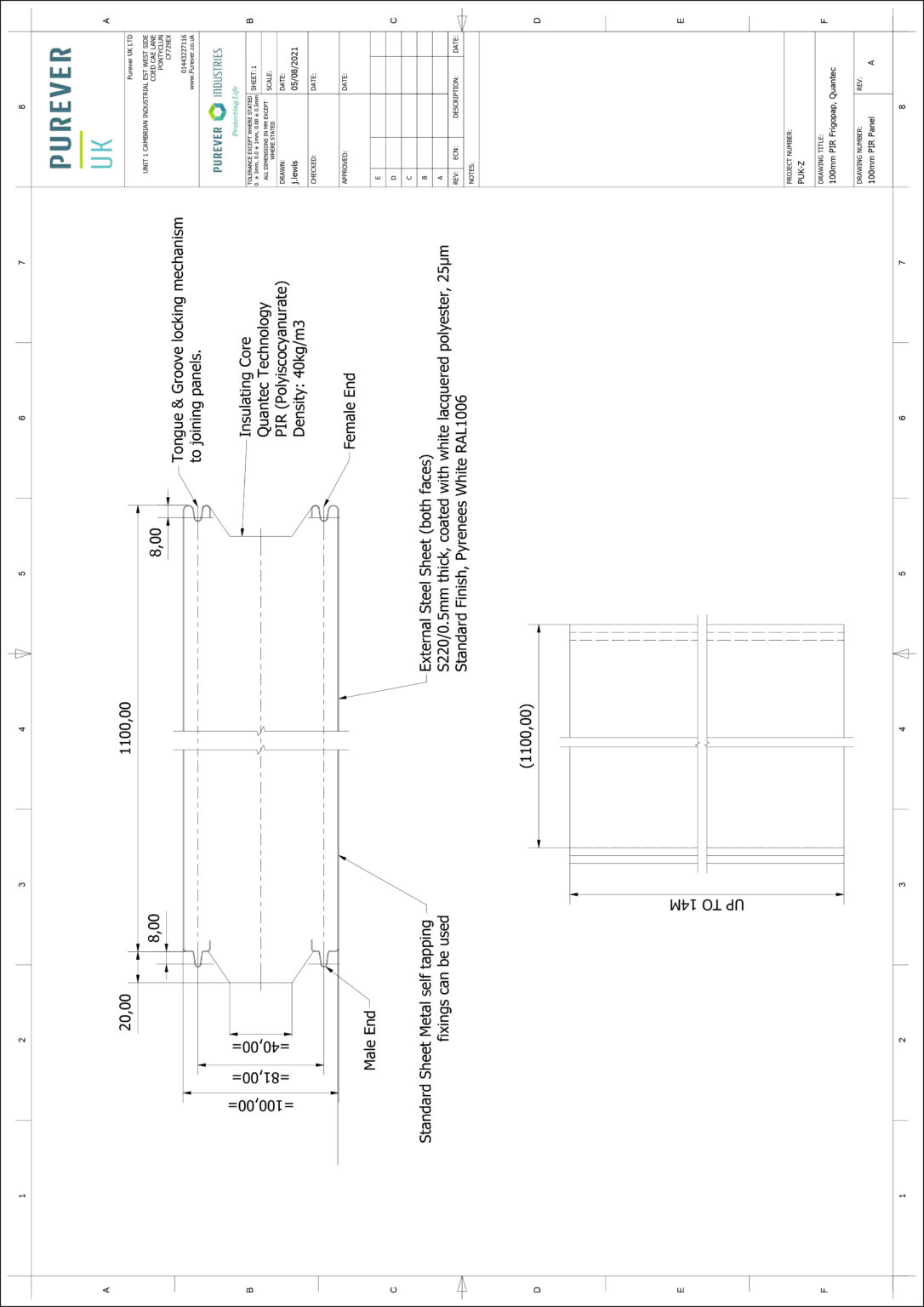 Cold Room Panels - Purever UK